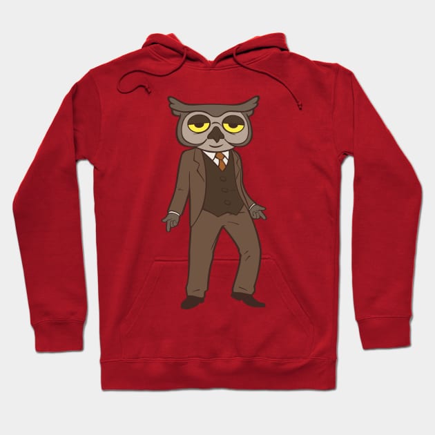 Mr Owl Hoodie by Moutchy